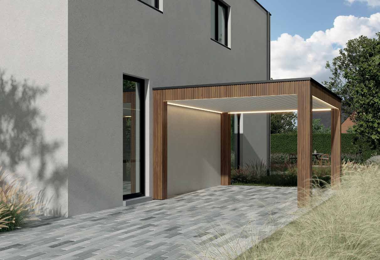 Gardival houten carport aan huis