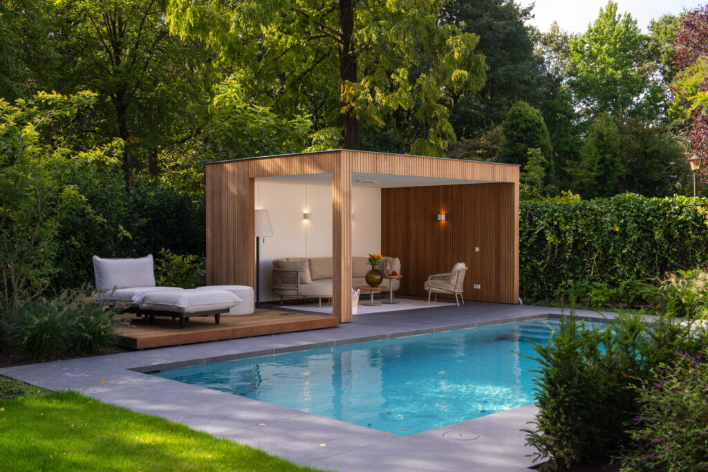 Open poolhouse aan het zwembad – foto 3