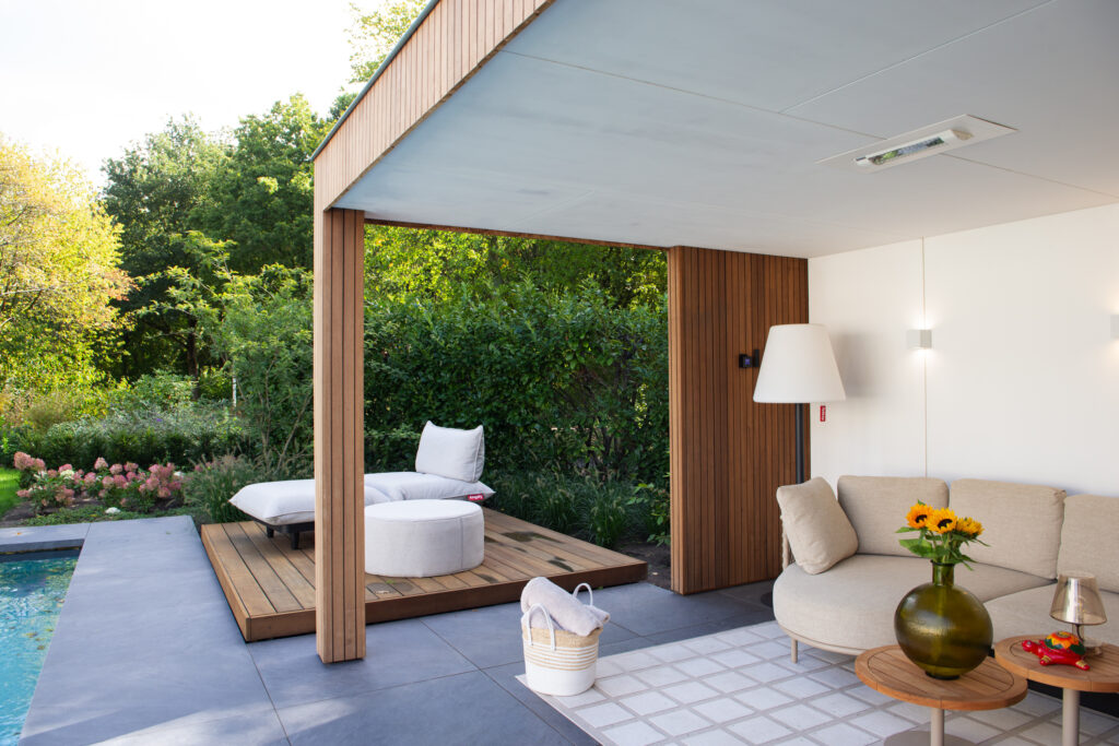 Open poolhouse aan het zwembad – foto 8