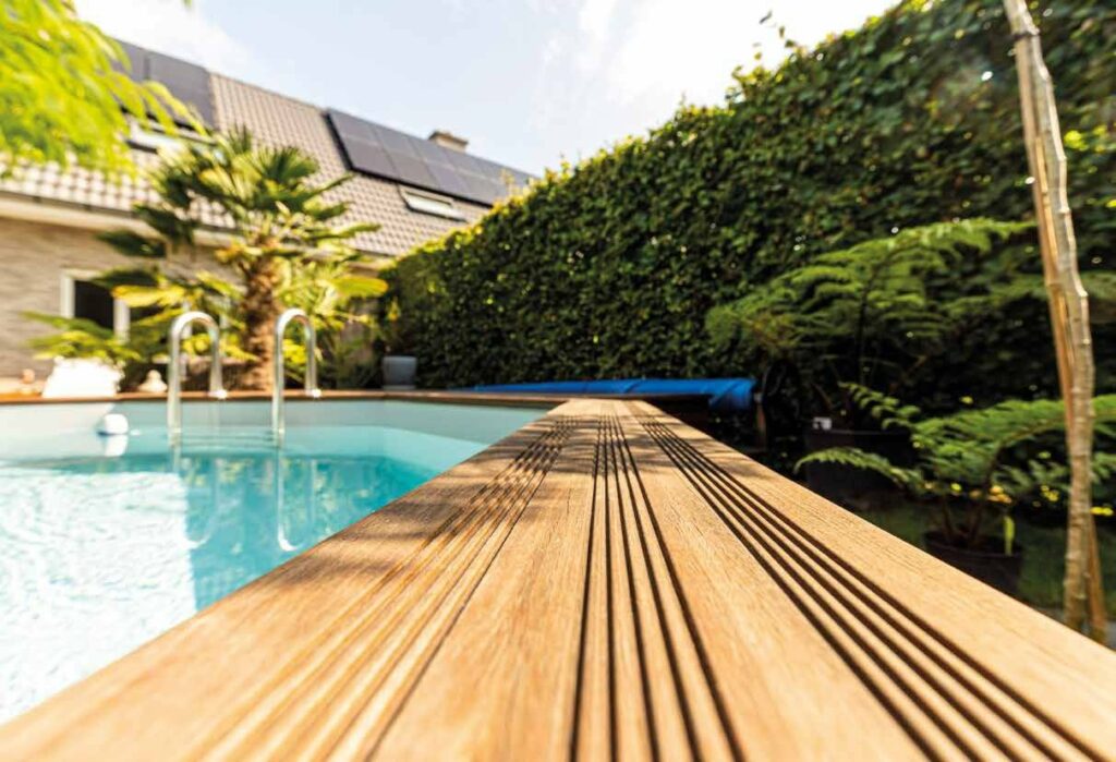 Gardipool houten zwembad met houten rand