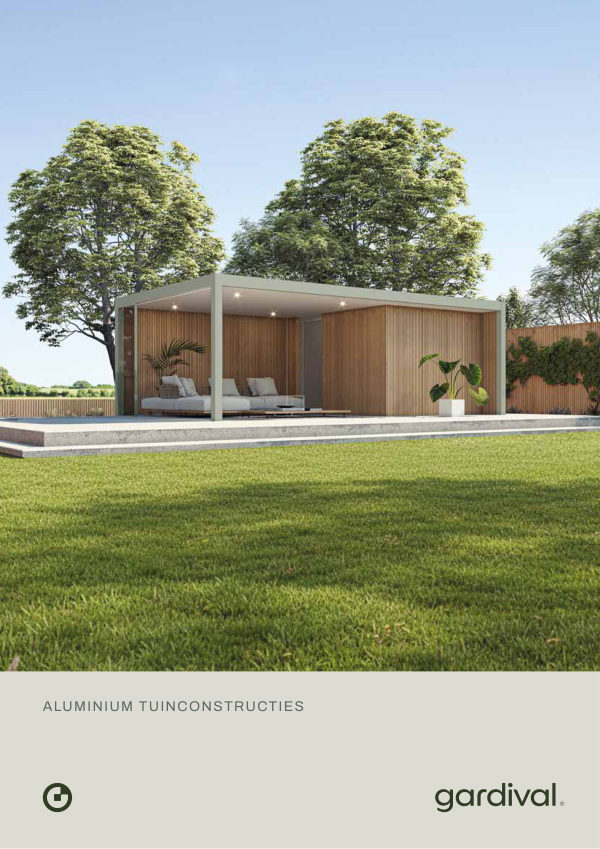 Gardival brochure aluminium tuinconstructies 2026