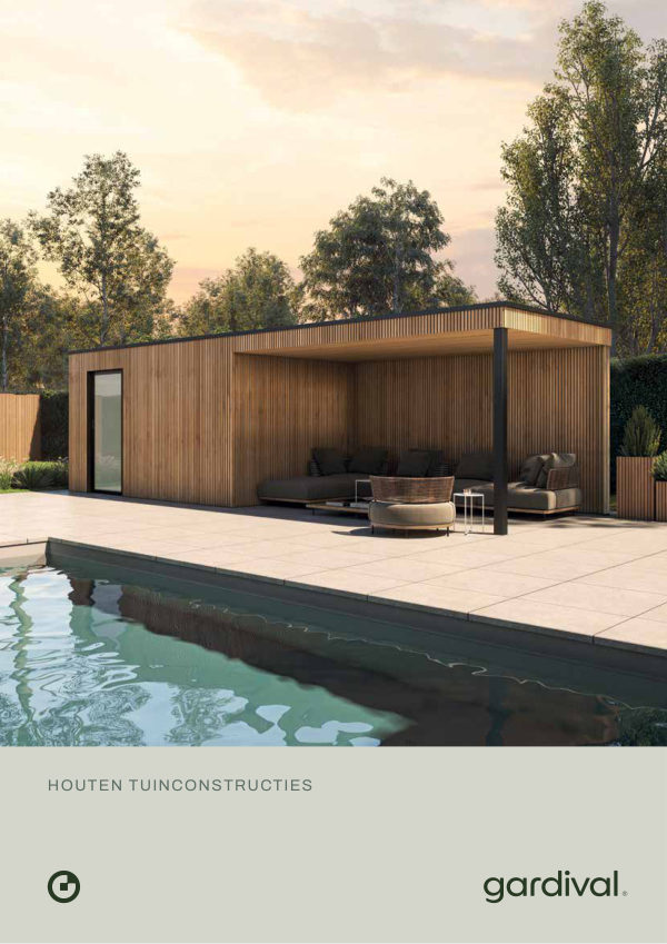 Gardival brochure houten tuinconstructies 2026
